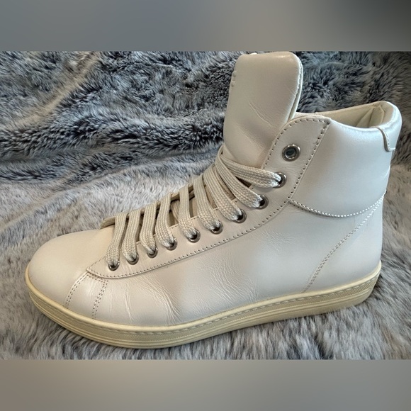 TOM FORD HIGH TOP SNEAKERS, WORN ONCE- LIKE NEW CONDITION. EYE CATCHING SHOES!! - Picture 2 of 16